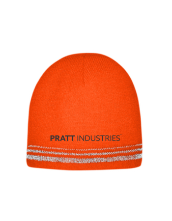 CornerStone® Lined Enhanced Visibility with Reflective Stripes Beanie